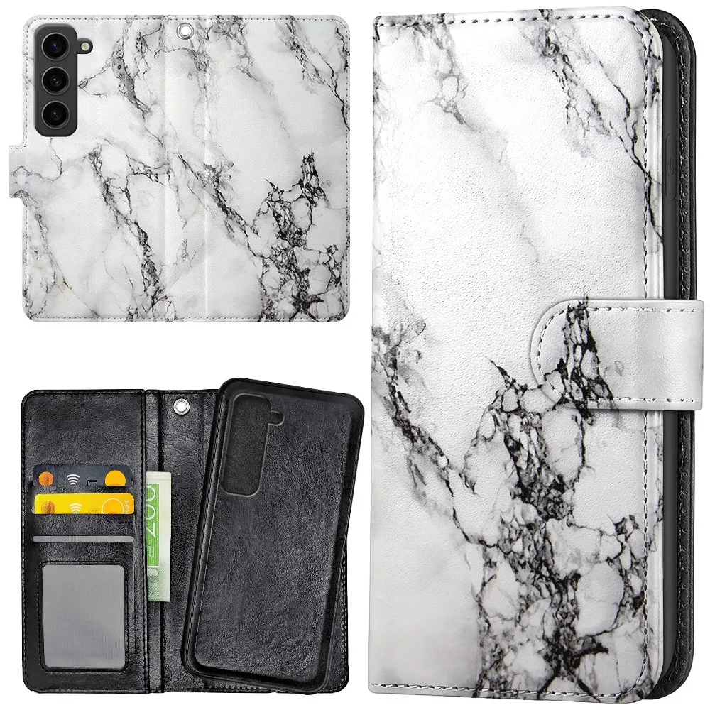 Samsung Galaxy S23 - Lommebok Deksel Marmor