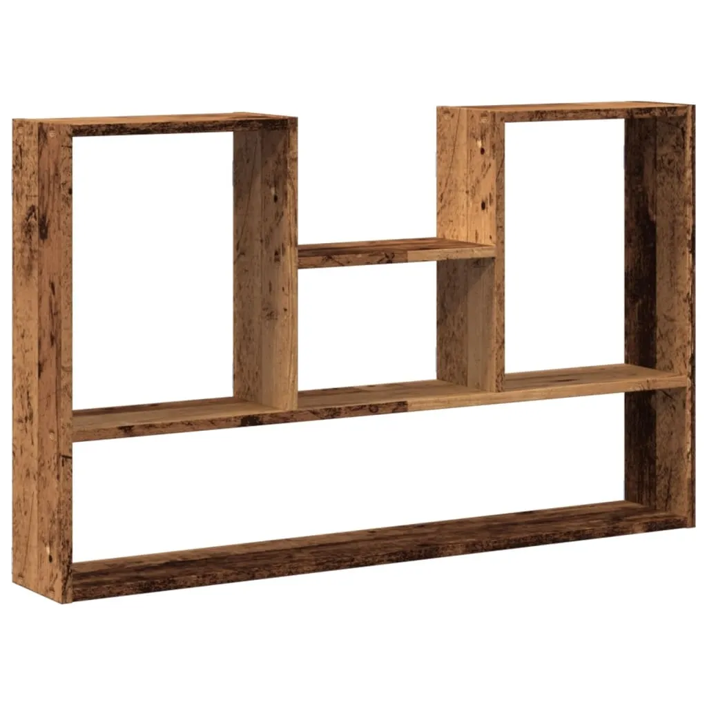 vidaXL Vegghylle gammelt tre 99x15x60 cm konstruert tre