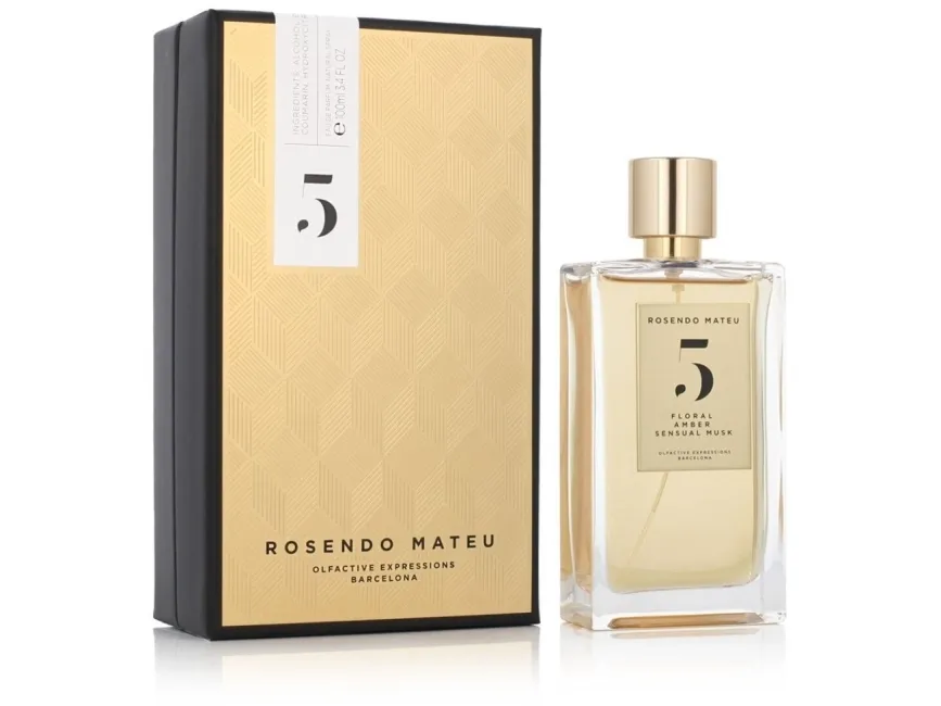 Rosendo Mateu #4, Menn, Sommer, 100 ml, Flaske uten gjenfyll, Bergamot, Apelsinblomst, Kanel, Iris, Jasmine, Muskat, Safran