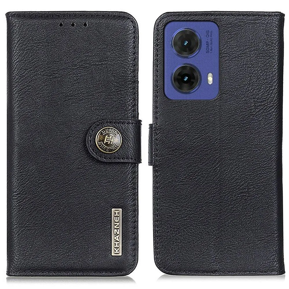 KHAZNEH Motorola Moto G85 Lommebok - deksel - Svart