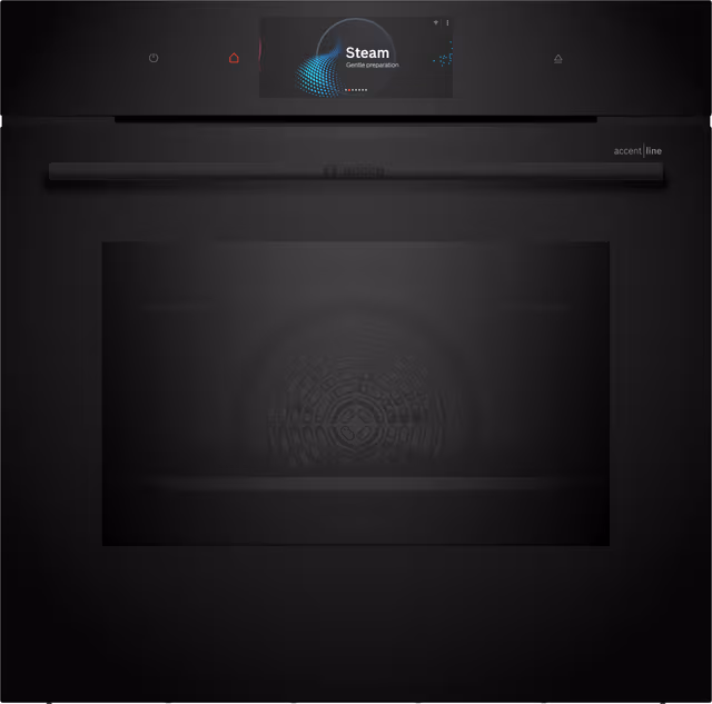 Bosch Serie 8 Innbyggingsovn med full damp HSG958DB1S (sort)