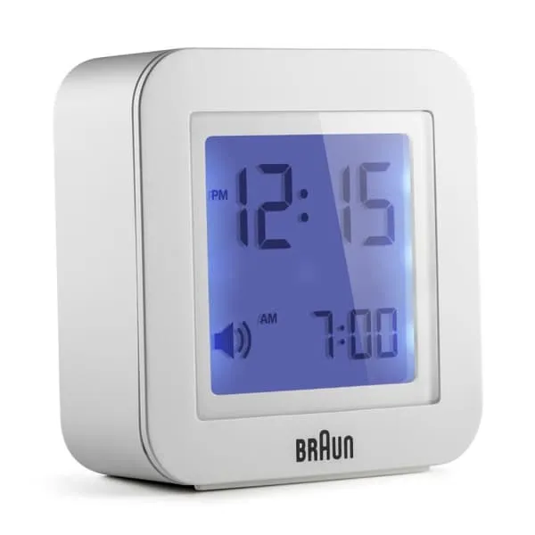 Braun liten vekkerklokke digital BNC018WH