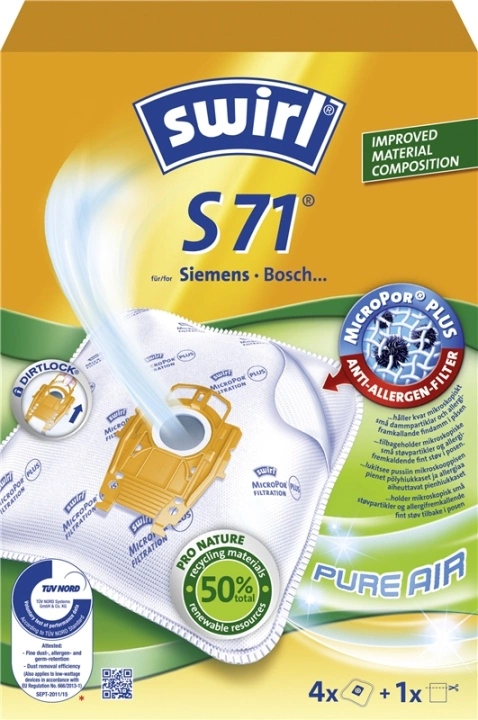 Støvsugerposer S71 OBS 3X4ST 3ST DFP