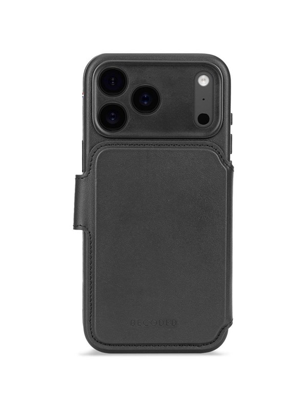 Decoded - Leather Detachable Wallet for iPhone 17 Pro - Black