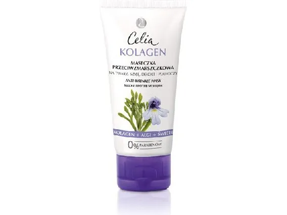 Celia Collagen Series Anti-rynke maske for ansikt, hals, spalting og under øynene 60 ml