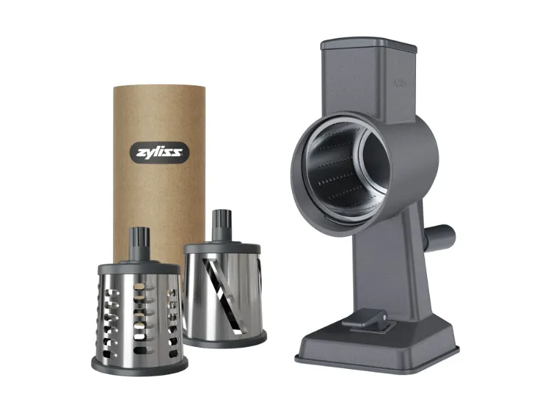 Zyliss E900057, Roterende rivjern, Metallisk, Aluminium, Rustfritt stål, Sveitz, 1,4 kg