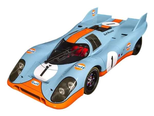 Pocher HK118, Sportsbilmodell, Monteringssett, 1:8, Porsche 917K - Gulf Edition, Alle kjønn, Metall, Plast, Gummi