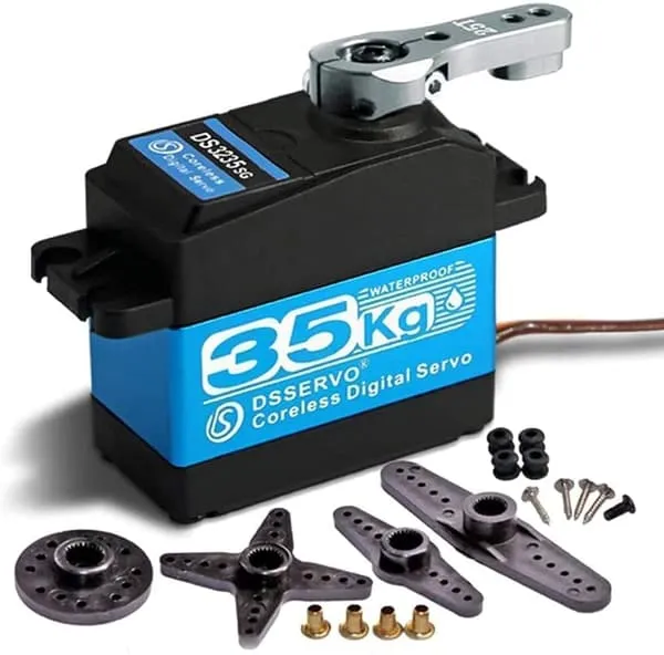 Dsservo 35KG Digital Coreless Motor Gear 7.4V Høy DS3235 med 25T Servoarm for RC Bil Robot (180°) - Tilbehør til Fjernstyrte Leker