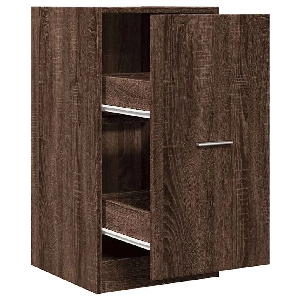 vidaXL Apotekskap brun eik 40x41x77,5 cm konstruert tre