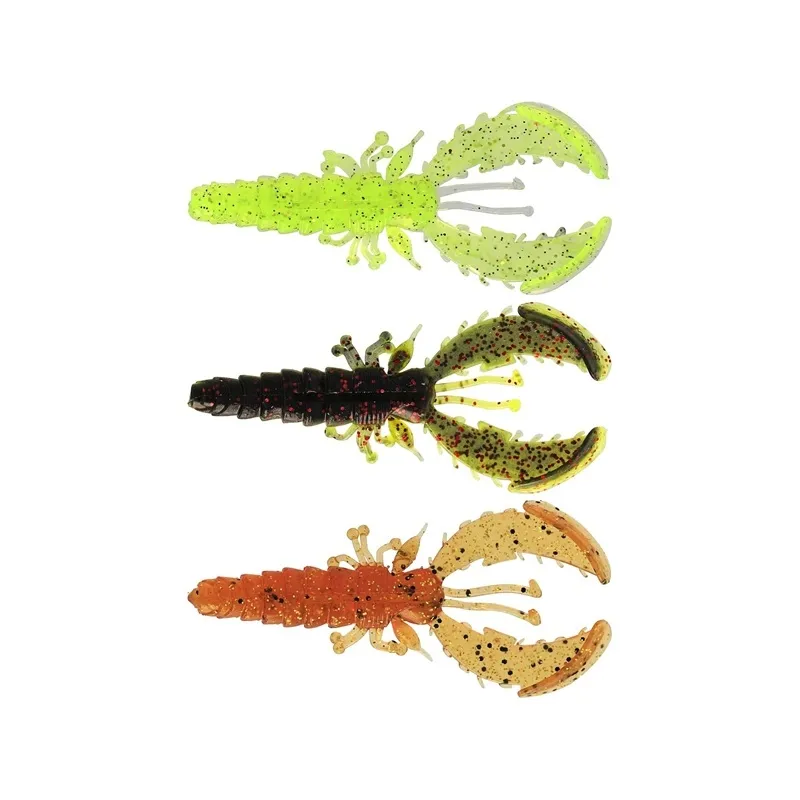 Westin Crecraw Slim Creaturebait 5,5cm 1,5g Flytende Mørk Vann Mix 22 6stk