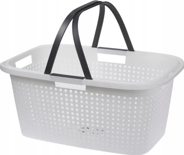 Storage Solutions kleskurv med håndtak, plast 60 x 40 x 26 cm