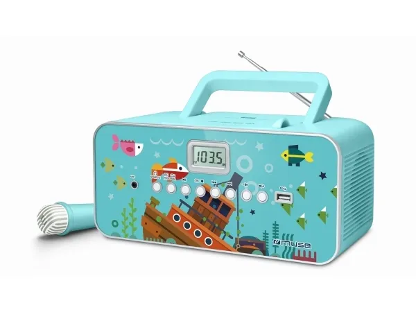 Muse M-29KB bilde, 30 W, bærbar radio CD/MP3-spiller med USB,