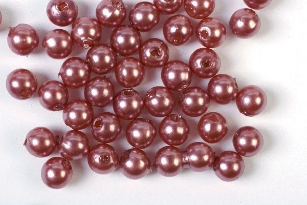 Plastperler 8 mm 500 g, lilla