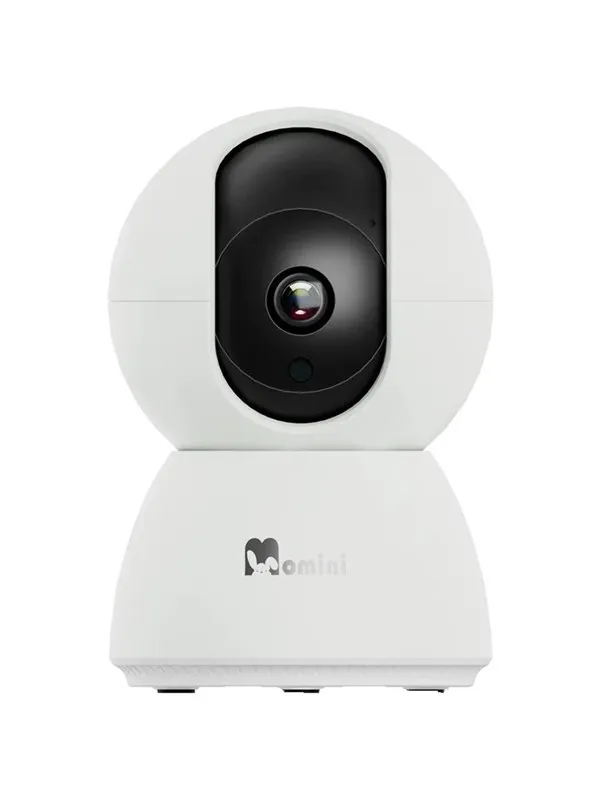 Momini KiddLok Baby Monitor with Night Light Two-Way Communication 1080p Wi-Fi White