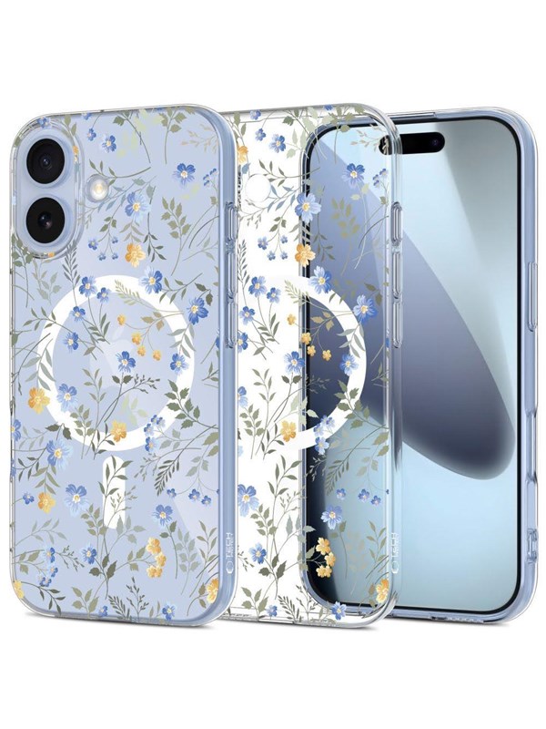 Tech-Protect FlexAir MagSafe Case for iPhone 17- Daisies with Leaves