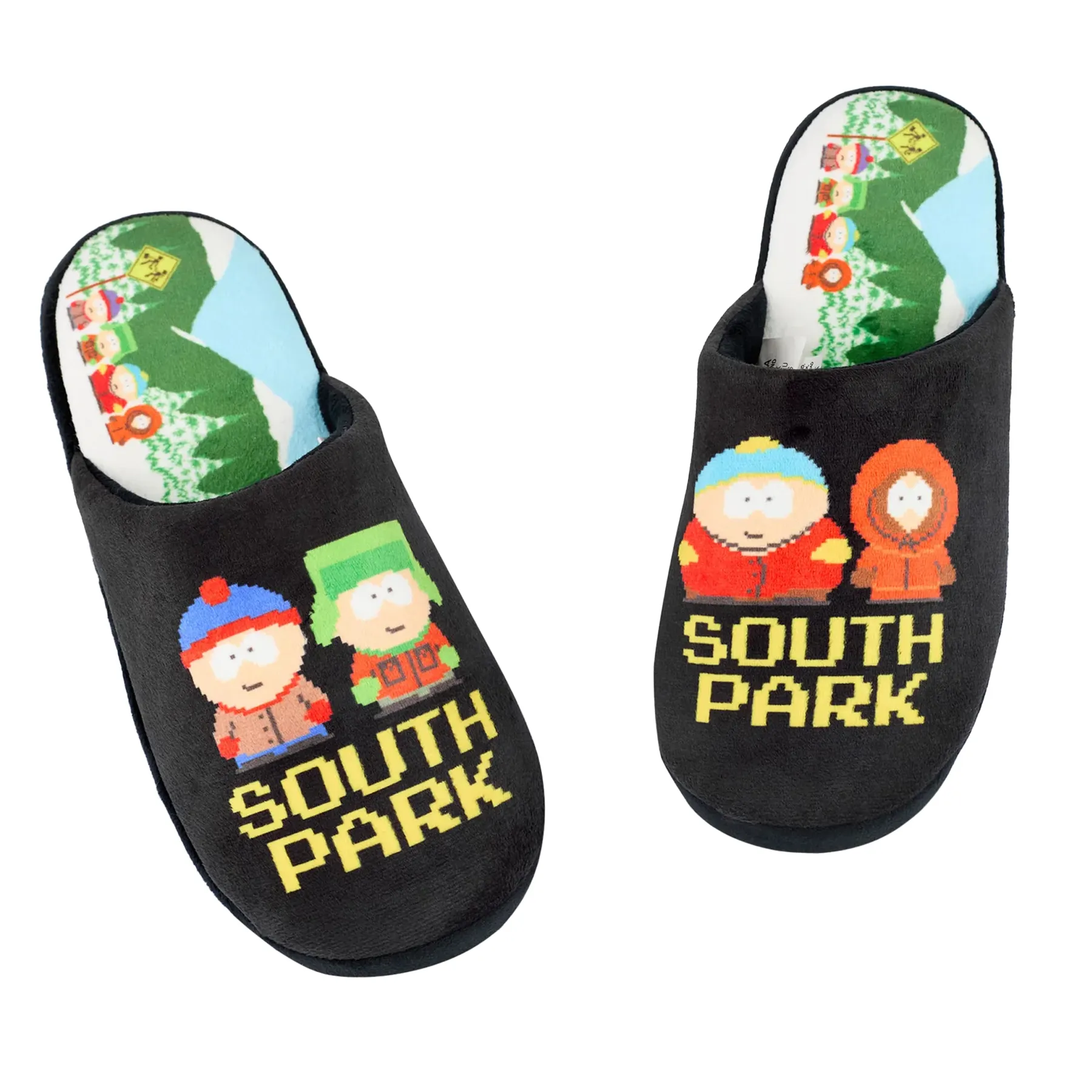 South Park Mens Pixel Mule Slippers