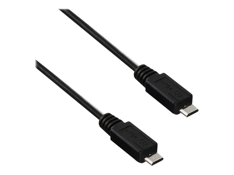 Akyga AK-USB-17 - USB-kabel - Micro-USB type B (hann) til Micro-USB type B (hann) - USB 2.0 - 60 cm - svart