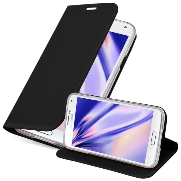 Deksel til Samsung Galaxy S5 / S5 NEO Lommebokdeksel med magnetisk lukking, stativfunksjon og kortlomme
