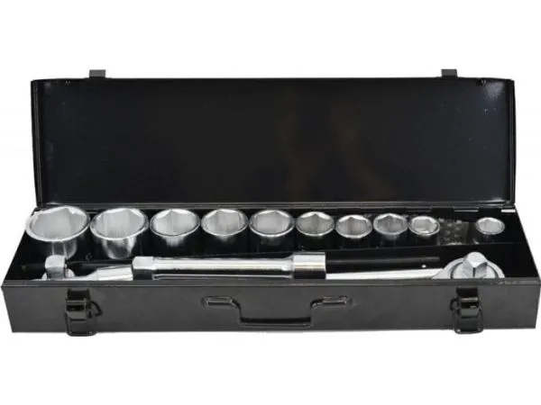 AWTOOLS pipesett 14 deler 3/4" i metallkoffert