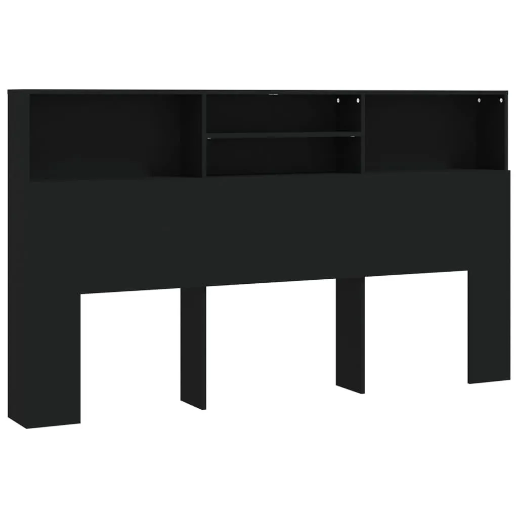 vidaXL Sengegavlskap svart 180x19x103,5 cm