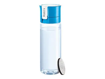 BRITA Fill&Go Vital - Flaske med vannfilter - Størrelse 7.2 cm - Høyde 22 cm - 0.6 L - blå