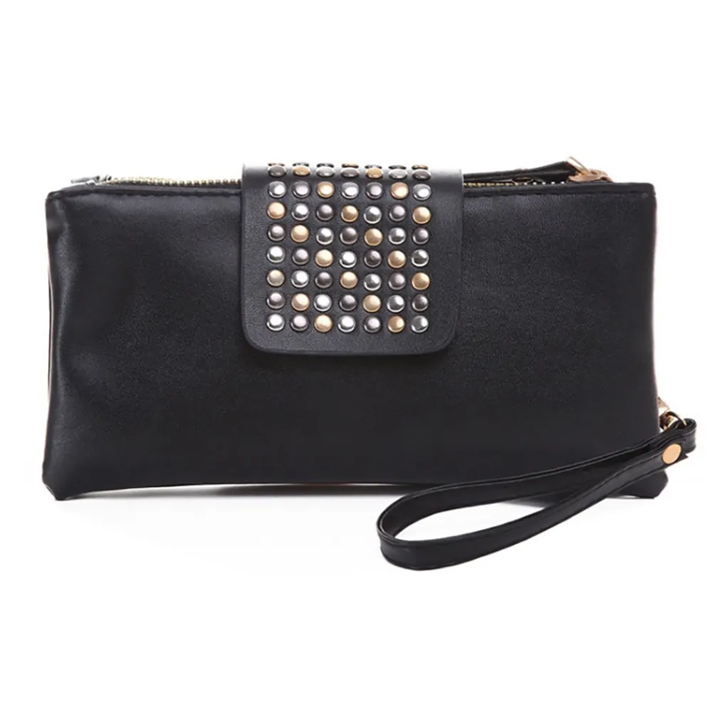 Veske lommebok/veske Rivet band reblogged nagler/clutch mote