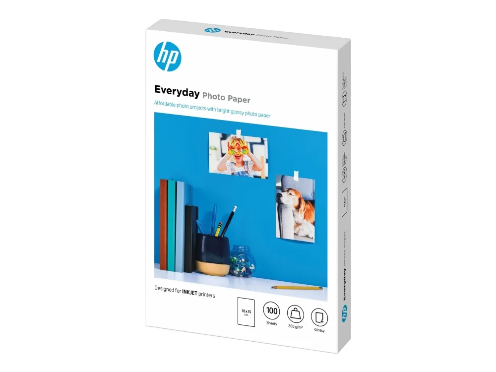HP Everyday fotopapir 10x15 cm (100 ark)