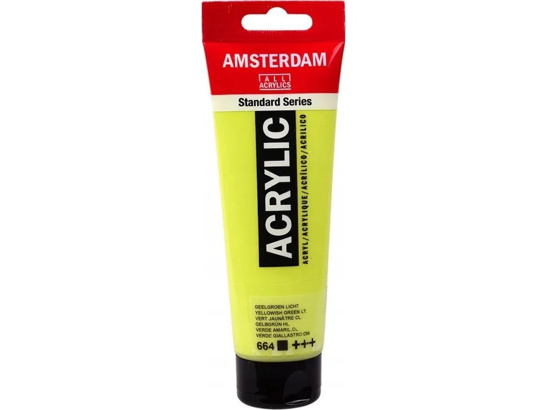 Amsterdam Standard Series akrylglasrør gulgrøn lys 664