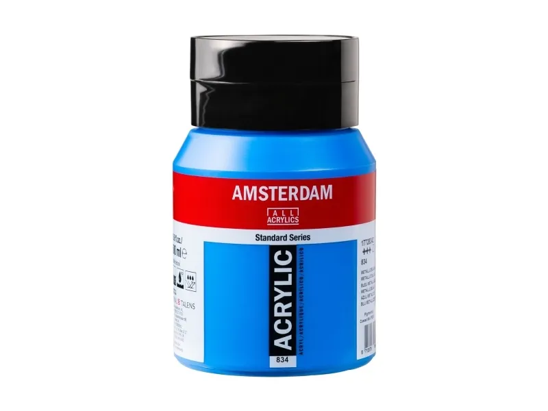 Amsterdam Standard Series akrylglass metallic blue 834