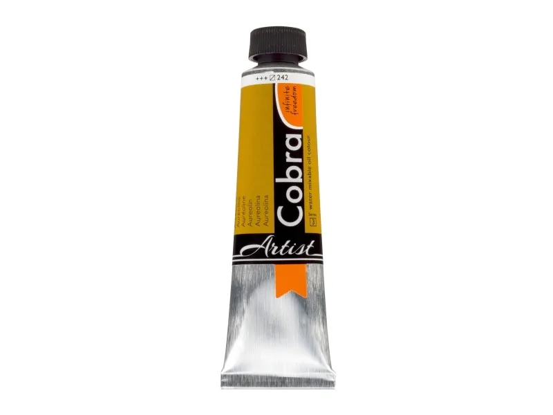 Cobra Artist Water-Mixable Oil Colour Tube Aureoline 242