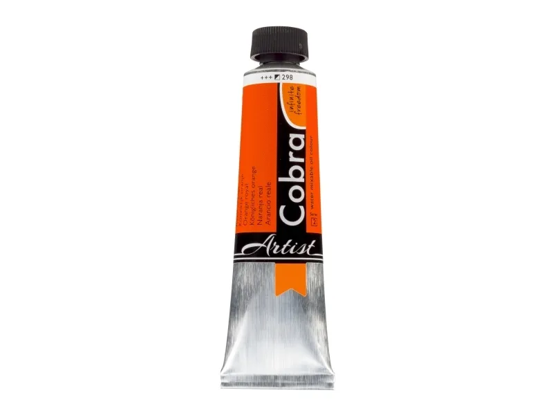 Cobra Artist vannblandbar oljemaling tub Royal Orange 298
