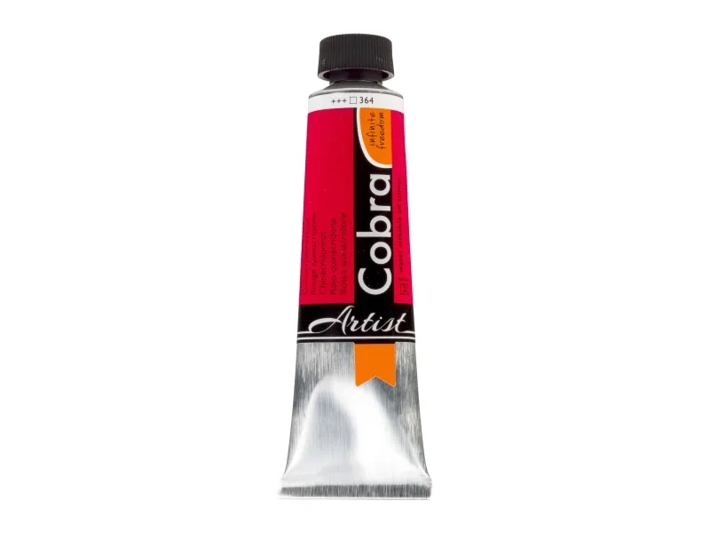 Cobra Artist vannblandbar oljemalingsrør Quinacridone Red 364