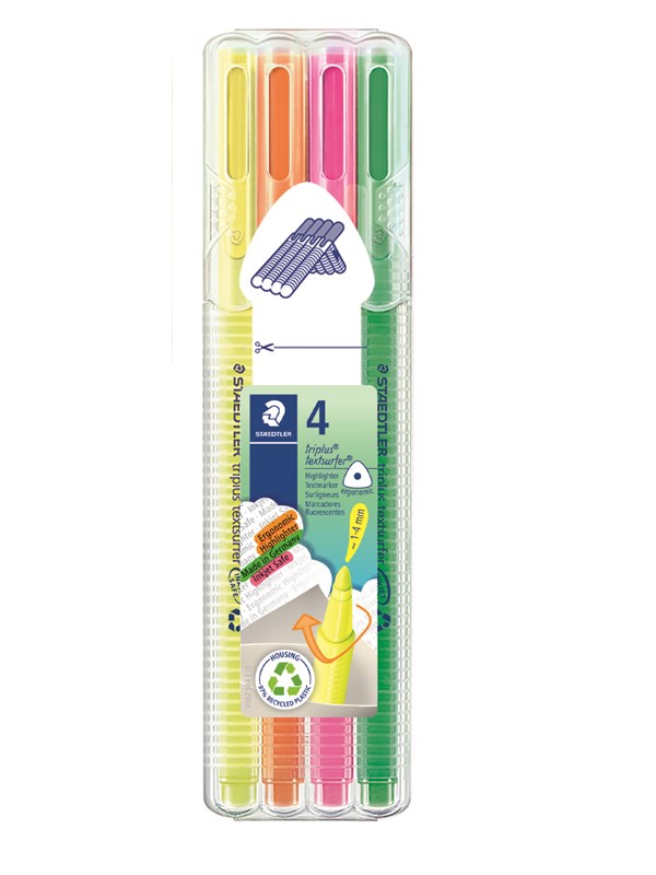 Staedtler Highlighter tripl.textsurf.4pcs.box