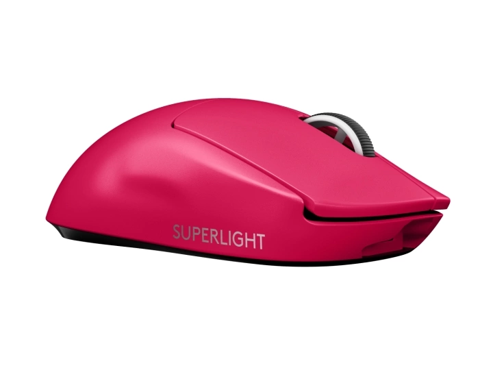 Logitech PRO X SUPERLIGHT trådløs spillmus - Mus - Optisk - 5 knapper - Trådløs - LIGHTSPEED - Logitech LIGHTSPEED-mottaker - Magenta