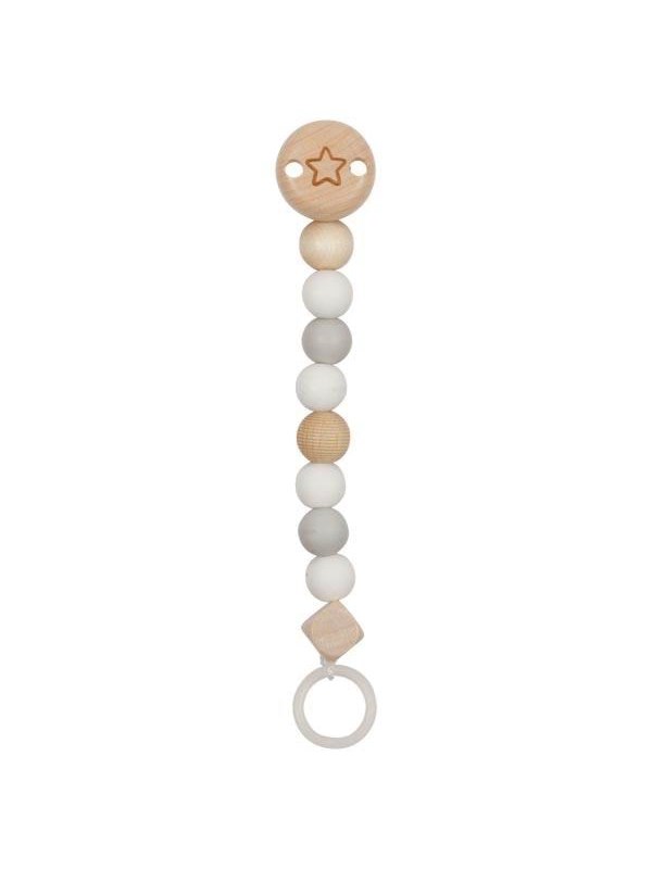 Goki Wooden Pacifier Chain Star Blue