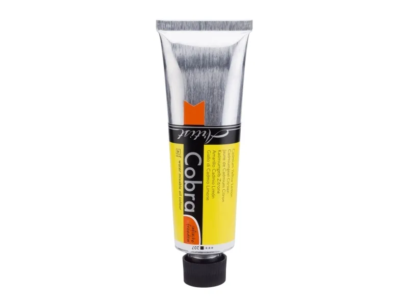 Cobra Artist Water-Mixable Oil Colour tube Kadmium Yellow Lemon 207