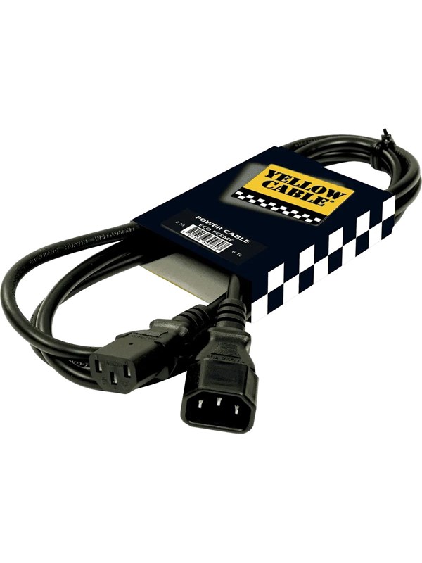 Yellow Cable PCEMF - IEC hann/hunn strømkabelforlengelse