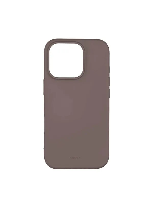 ONSALA Phone Case with Silicone Feel Chocolate - iPhone 16 Pro