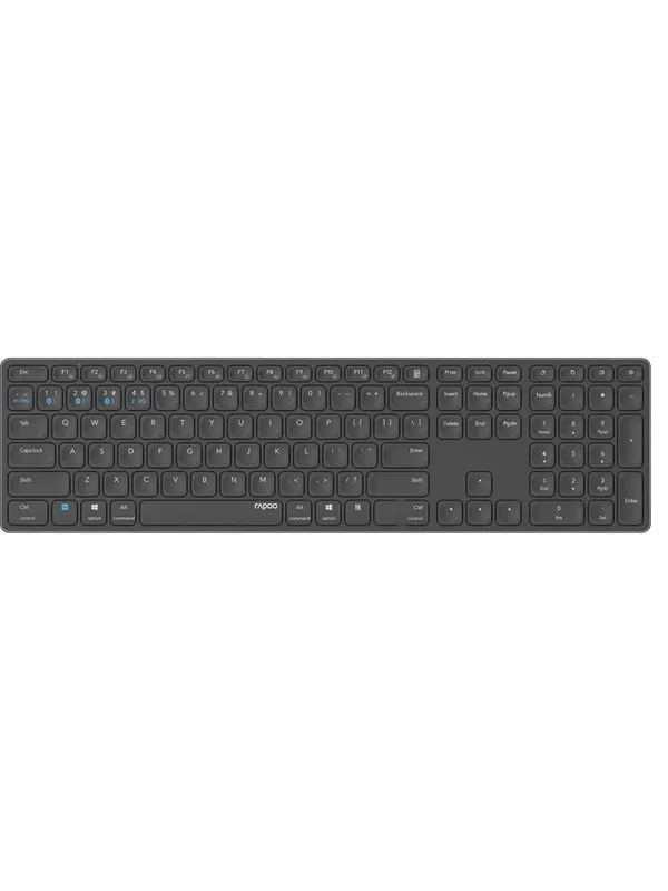RAPOO E9800M - Tastatur - Nordisk - Svart