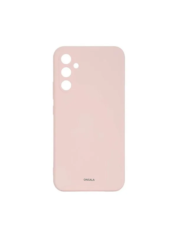 ONSALA Phone Case with Silicone Feel Chalk Pink - Samsung A35 5G