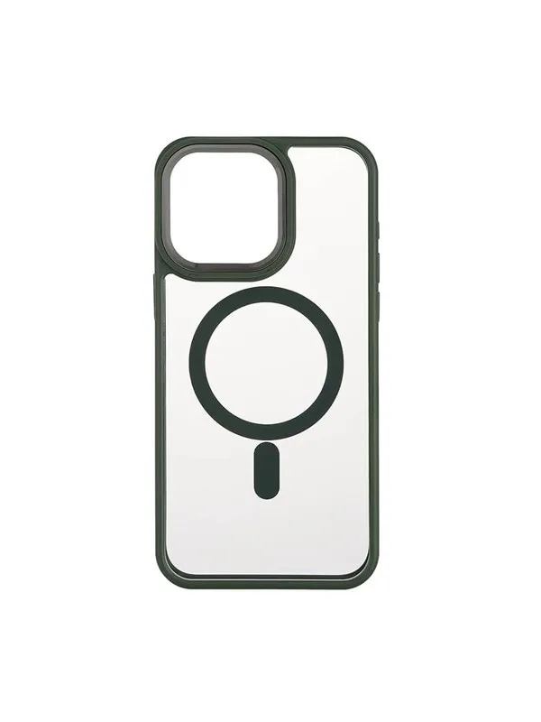 ONSALA Phone Case Bumper MagSeries Green & Clear - iPhone 15 Pro Max