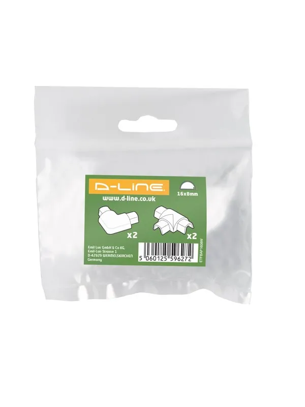 D-LINE Adapter Kit 16x8mm 4 pcs White