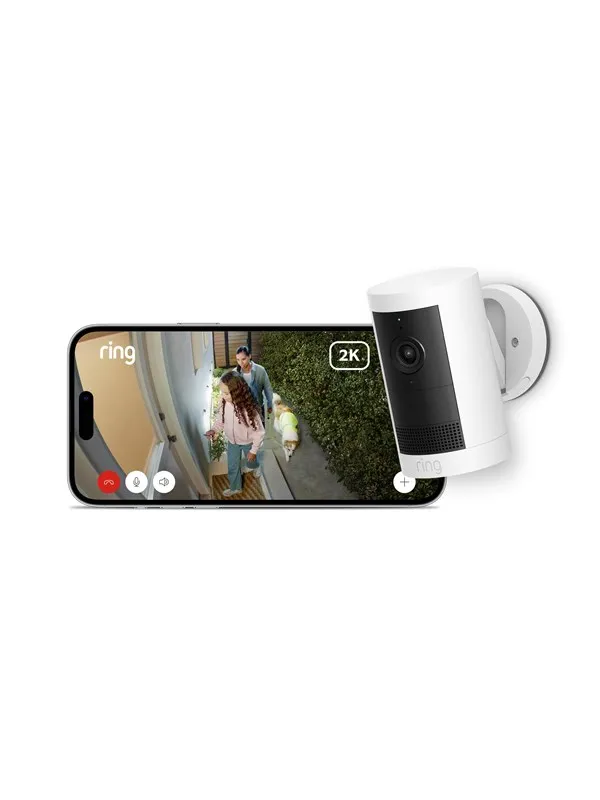 Ring Outdoor Cam Plus med batteri, hvit