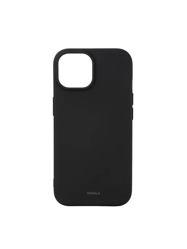 ONSALA Phone Case with Silicone Feel MagSeries Black - iPhone 15