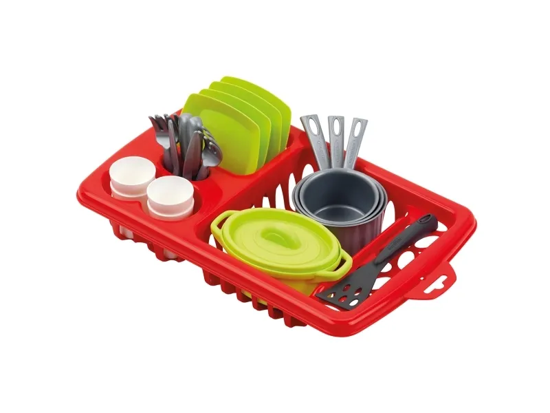 Ecoiffier Medium Size Draining Board with a Dining Set