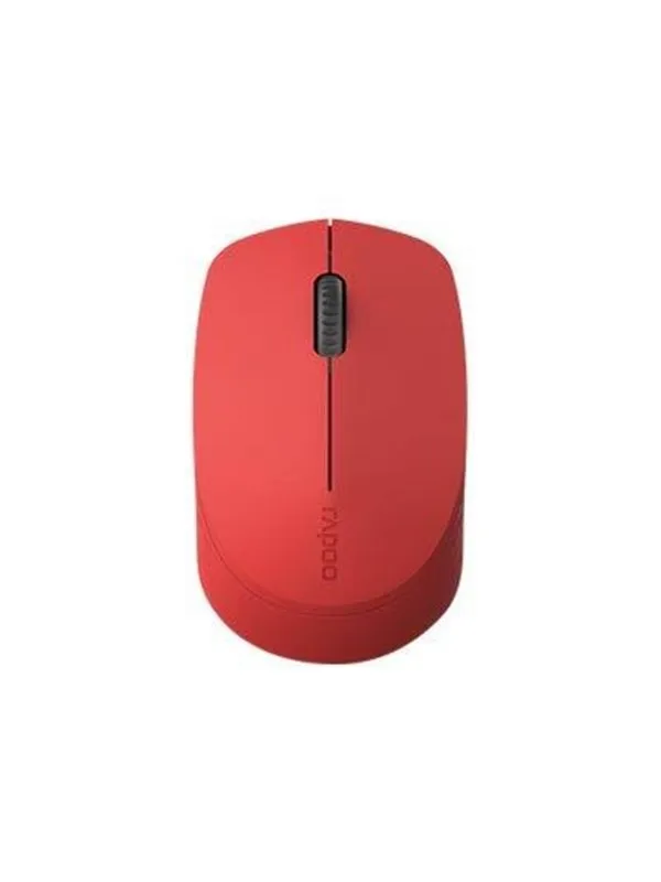 RAPOO M100 Silent - Mus - Optisk - 3 knapper - Rød