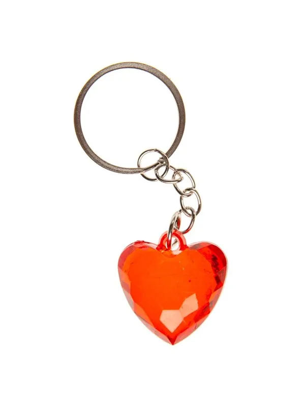 LG-Imports Keychain Heart Transparent