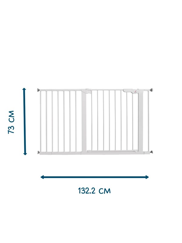 BabyDan Premier Safety Gate Extra Wide 126-132 cm White