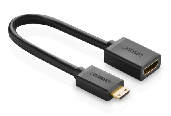 Ugreen 20137, Mini-HDMI, HDMI, Sort, Gull