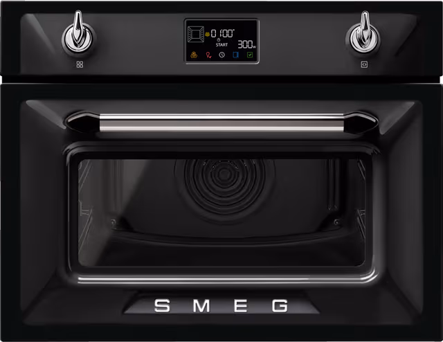 Smeg Victoria Kompaktovn med mikro SO4902M1N (sort)